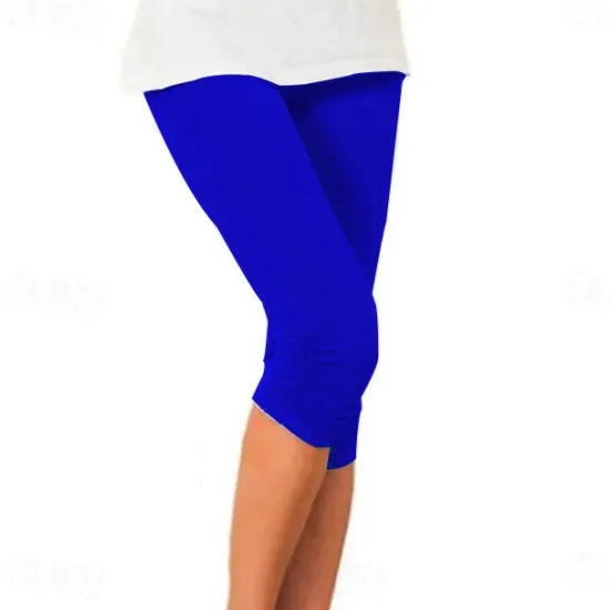 Clearance Women's Yoga Pants Sun Protection Tummy Control Butt Lift High Waist Yoga Fitness Gym Workout Capri Leggings Bottoms Violet Black White Sports Activewear High Elasticity Skinny Women Leggings