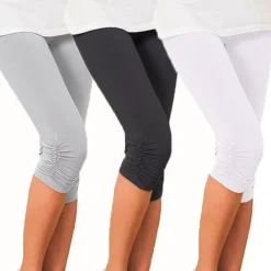 Clearance Women's Yoga Pants Sun Protection Tummy Control Butt Lift High Waist Yoga Fitness Gym Workout Capri Leggings Bottoms Violet Black White Sports Activewear High Elasticity Skinny Women Leggings