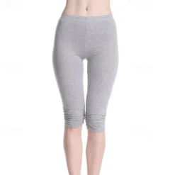 Clearance Women's Yoga Pants Sun Protection Tummy Control Butt Lift High Waist Yoga Fitness Gym Workout Capri Leggings Bottoms Violet Black White Sports Activewear High Elasticity Skinny Women Leggings