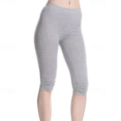 Clearance Women's Yoga Pants Sun Protection Tummy Control Butt Lift High Waist Yoga Fitness Gym Workout Capri Leggings Bottoms Violet Black White Sports Activewear High Elasticity Skinny Women Leggings