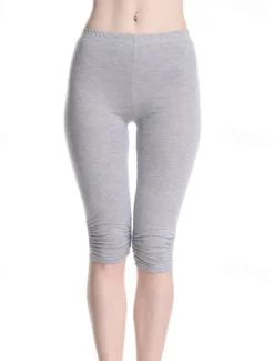 Discount Women's Yoga Pants Sun Protection Tummy Control Butt Lift High Waist Yoga Fitness Gym Workout Capri Leggings Bottoms Violet Black White Sports Activewear High Elasticity Skinny Women Leggings